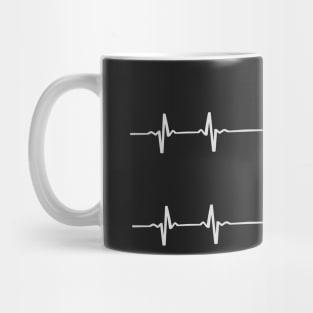Music Pulse Heartbeat Notes Mug